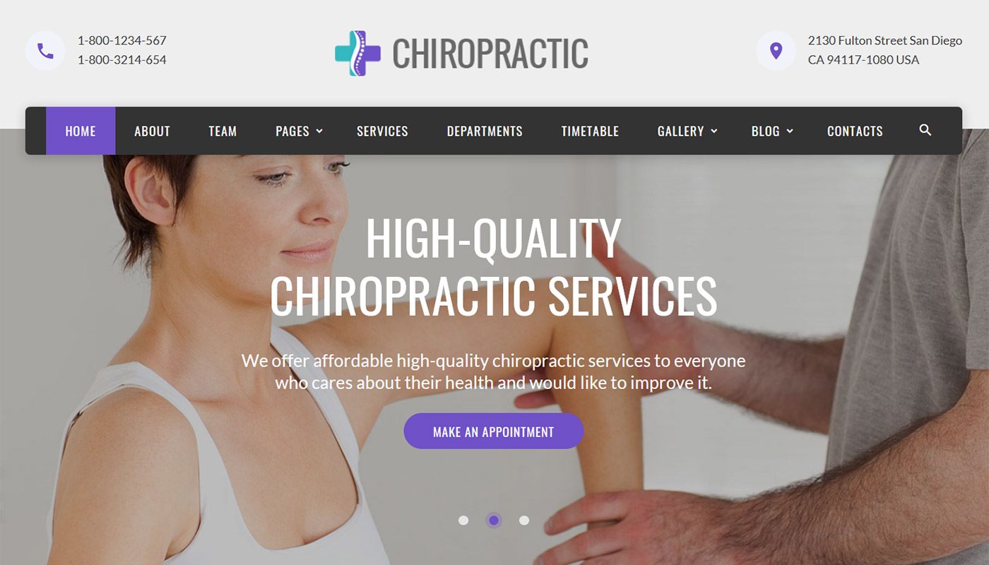 Chiropractic Website Design Canada