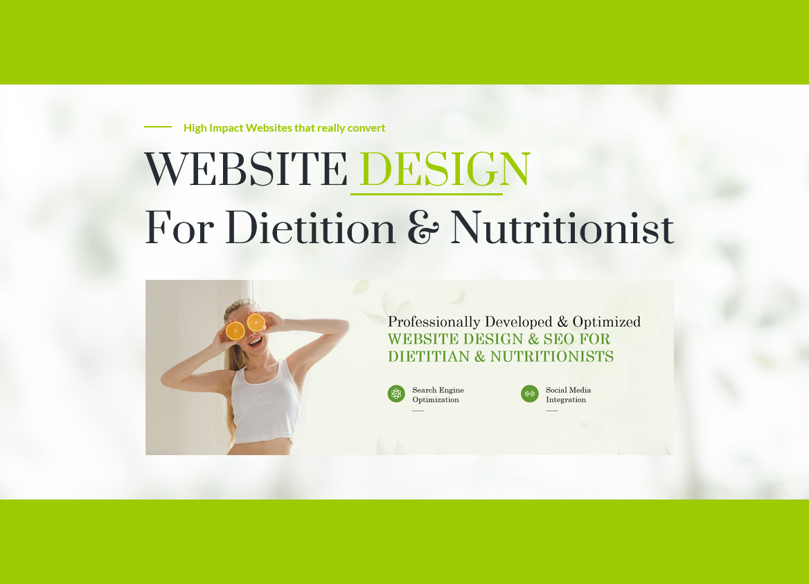 Dietitian Website Seo And Design