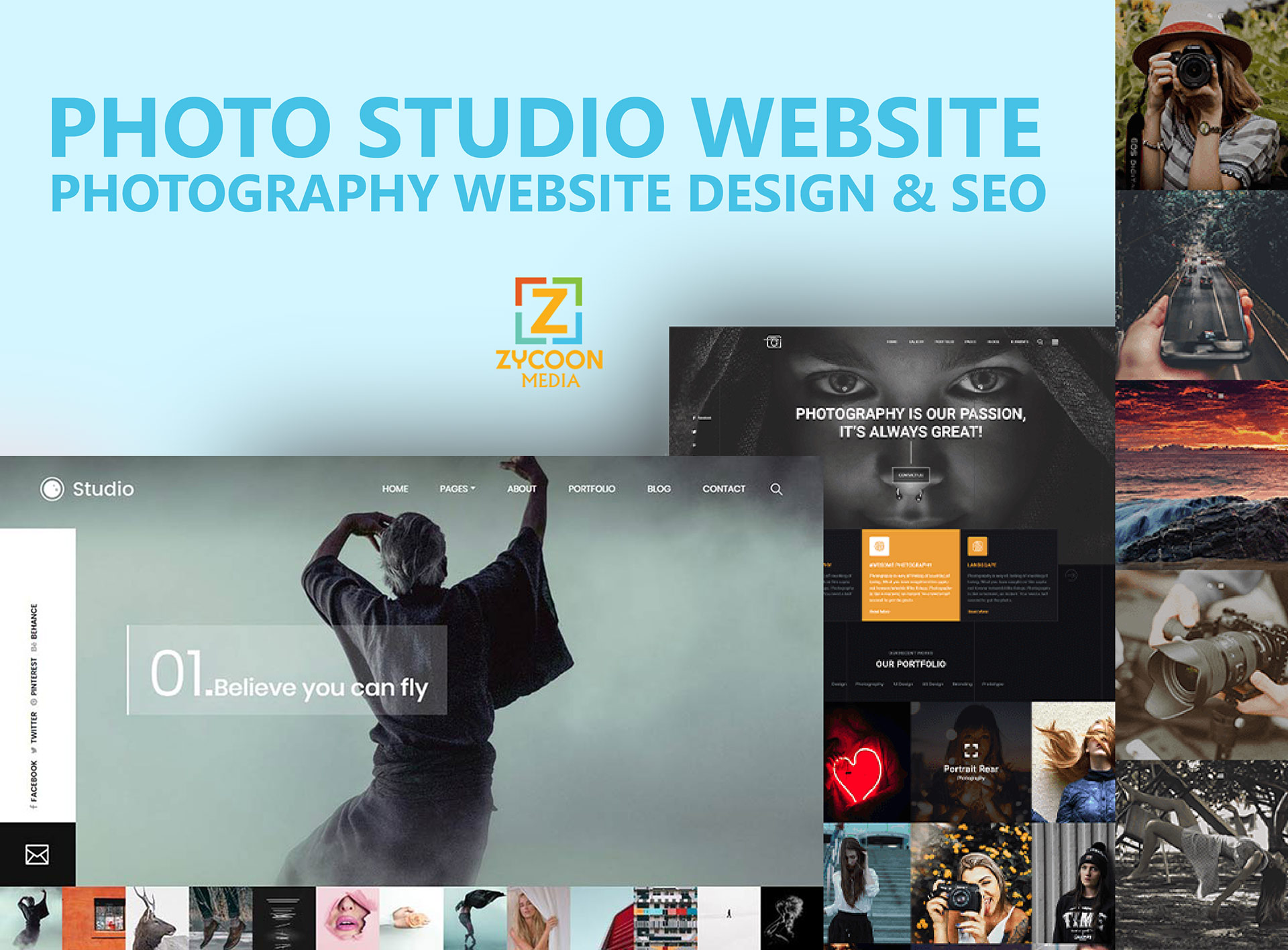 Photo Studio Website Design