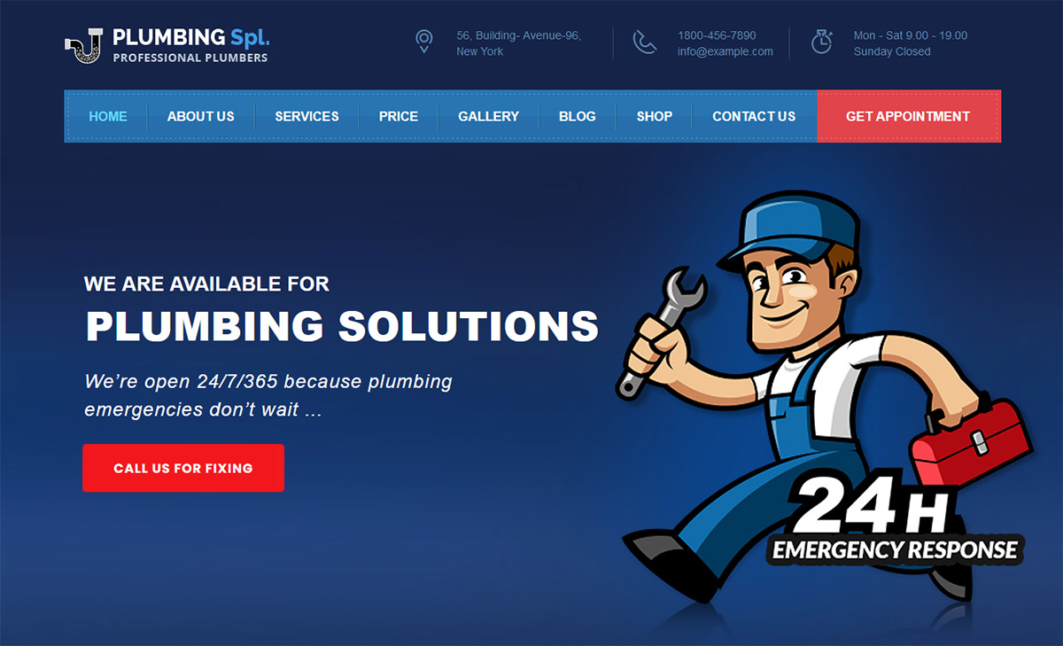 Plumbing Website Design Canada