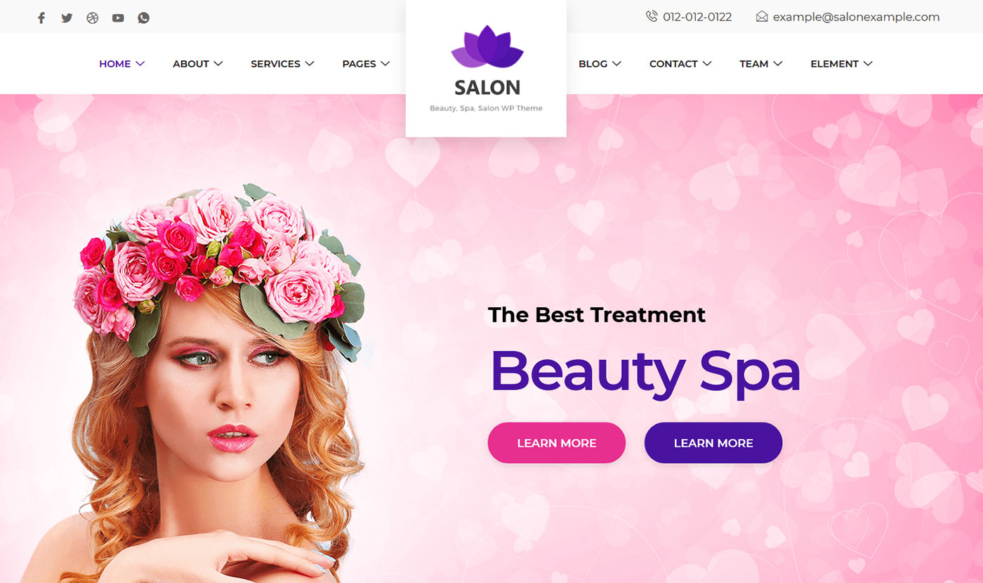 Salon Website Design Seo